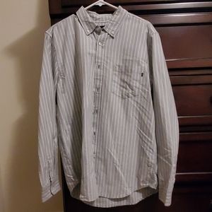 Gray long sleeve button up